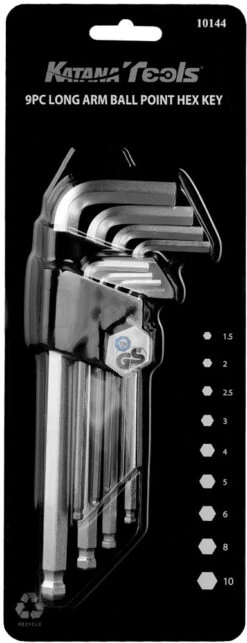 Katana Jeu De Clés à Six Pans Creux 1,5 - 10mm -Vélo Pièces Magasin 10144 KATANATOOLS HEX SET NEUES TITELFOTO