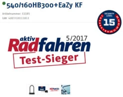 Abus Granit X-Plus 540/160HB300 Verrouillage En U + Support KF EaZy -Vélo Pièces Magasin 20015953 Testsieger Logo und Sicherheitsstufe Logo