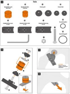 Garde-boue Shockblade Dark -Vélo Pièces Magasin 854683 SKS GERMANY Shockboard Schutzblech10075 d