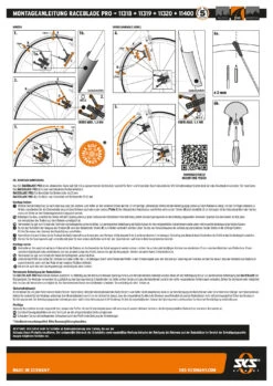 Kit De Garde-boue Raceblade Pro Noir 7 Kit De Garde-boue Raceblade Pro Noir -Vélo Pièces Magasin AB bedienungsanleitung RACEBLADE PRO