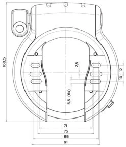AXA Antivol De Cadre Defender Retractable -Vélo Pièces Magasin Axa Defender Retractable Rahmenschloss 55665195V405SC e