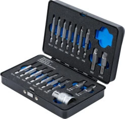 Jeu D'extracteurs De Vis Pour Vis à Six Pans Creux/Torx 19 Pièces -Vélo Pièces Magasin BGS technic 9173 20126170 Schraubenausdreher Satz fur InnensechskantTorx 19 teilig 6