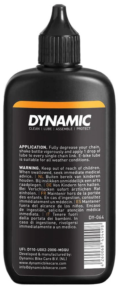 Dynamic Lubrifiant Pour Chaîne E-Bike Lube 100ml 4 Dynamic Lubrifiant Pour Chaîne E-Bike Lube 100ml – Image 2