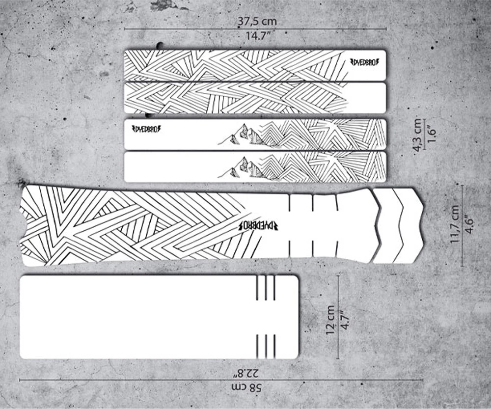 Dyedbro Kit De Protection Du Cadre De Vélo électrique Stay Free 2 Dyedbro Kit De Protection Du Cadre De Vélo électrique Stay Free