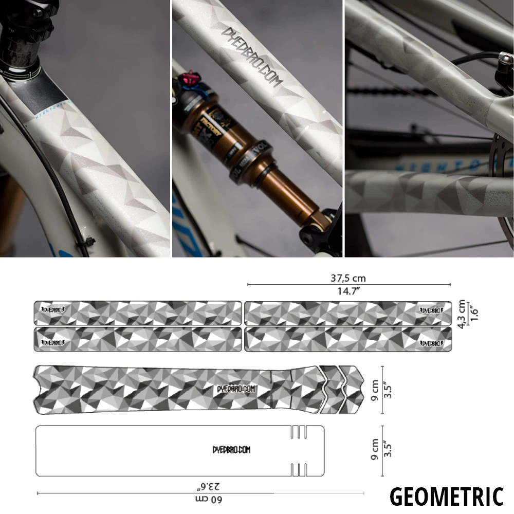 Dyedbro Kit De Protection De Cadre Géométrique 3 Dyedbro Kit De Protection De Cadre Géométrique
