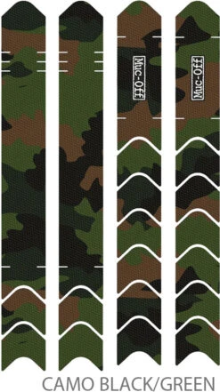 Muc-Off Protection De La Base De Chaîne Et De La Base De Siège Kit -Vélo Pièces Magasin Muc Off Chainstay Protection Kit Camo black green
