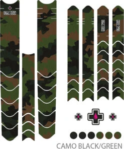 Muc-Off Protection Du Cadre Kit DH/ENDURO/TRAIL -Vélo Pièces Magasin Muc Off Frame Protection Kit DH ENDURO TRAIL camo black green