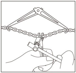 Porte-chaîne Pliable -Vélo Pièces Magasin Radon Faltbarer Kettenhalter 20059472 c