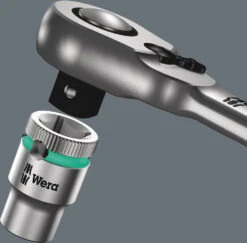 Wera 8004 A Cliquet Zyklop Metal Avec Levier D'inversion, à Carré 1/4" -Vélo Pièces Magasin Wera 8004 A Zyklop Metal Knarre 4013288174024 3