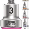 Wera 740 B HF Douille-embout Zyklop Emmanchement 3/8" -Vélo Pièces Magasin Wera 8740 B HF Zyklop Bitnuss Master