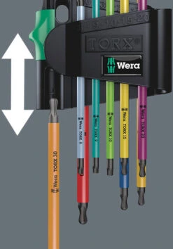 Wera 967/9 TX BO Multicolour 1 SB Jeu De Clés Mâles -Vélo Pièces Magasin Wera 9679 TX BO Multicolour 1 SB Winkelschlusselsatz 05073599001 4
