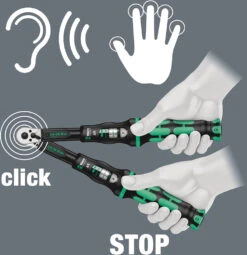 Wera Clé Dynamométrique Click-Torque A 5 1/4" (2,5-25Nm) -Vélo Pièces Magasin Wera Click Torque A 5 Drehmomentschlussel 05075604001 4