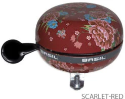 BASIL Sonnette De Vélo Bloom 80mm -Vélo Pièces Magasin basil bloom fahrradklingel 80 mm rot mit blumen