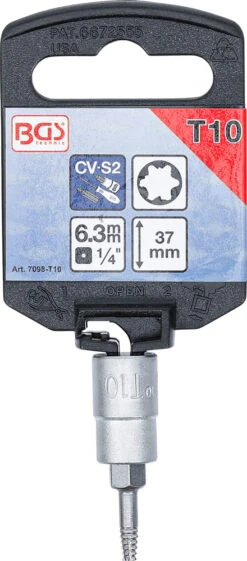 Jeu De Douilles à Embout D'extraction De Vis Pour Torx 1/4" Et 3/8" 7 Pièces 11 Jeu De Douilles à Embout D'extraction De Vis Pour Torx 1/4" Et 3/8" 7 Pièces -Vélo Pièces Magasin bgs technic 7098 Schraubenausdreher Bit Einsatz Satz fur Torx 14 und 38 7 teilig 4