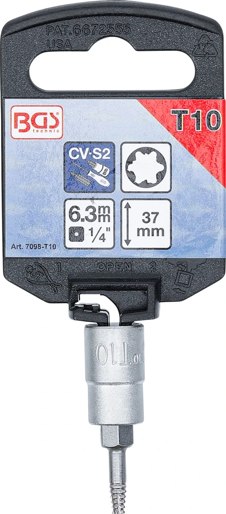 Jeu De Douilles à Embout D'extraction De Vis Pour Torx 1/4" Et 3/8" 7 Pièces 6 Jeu De Douilles à Embout D'extraction De Vis Pour Torx 1/4" Et 3/8" 7 Pièces – Image 4