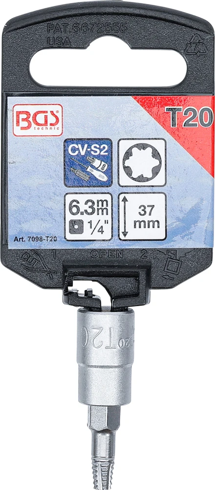 Jeu De Douilles à Embout D'extraction De Vis Pour Torx 1/4" Et 3/8" 7 Pièces 8 Jeu De Douilles à Embout D'extraction De Vis Pour Torx 1/4" Et 3/8" 7 Pièces – Image 6