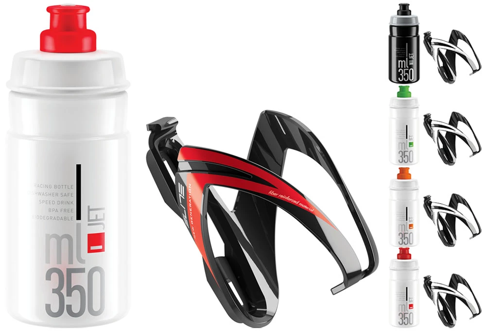 Elite Kid's Kit JET/CEO Gourde 350ml + Support 3 Elite Kid's Kit JET/CEO Gourde 350ml + Support
