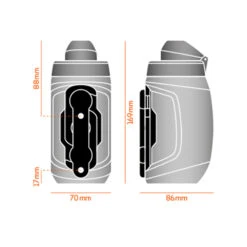 Fidlock TWIST Bottle 450 + Bike Base -Vélo Pièces Magasin fidlock twist bottle4502019 Measurements