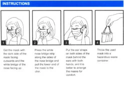 Katana Disposable Face Masks (50 Pieces) -Vélo Pièces Magasin katana atemschutz masken 50 stueck 0069 286 29