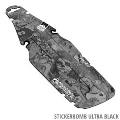 Fatbike Rear Mudguard 'ritze L' -Vélo Pièces Magasin riesel Fatbike Rear Mudguard ritze L Stickerbomb ultra black