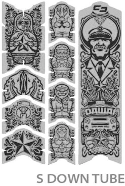 Unscratch Frame Film De Protection Pour Cadre - Dawei Black Matt -Vélo Pièces Magasin unleazhed 20117758 Unscratch Frame Rahmenschutzfolie Dawei Black Matt 3