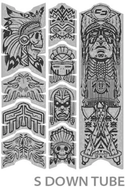 Unscratch Frame Film De Protection Pour Cadre - Tatanka Black Matt -Vélo Pièces Magasin unleazhed 20117762 Unscratch Frame Rahmenschutzfolie Tatanka Black Matt 3