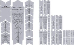 Unscratch Frame Film De Protection Pour Cadre - Runes Of Shred Black Matt