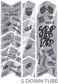 Unscratch Frame Film De Protection Pour Cadre - Downhill24 Glossy -Vélo Pièces Magasin unleazhed 20118054 Unscratch Frame Rahmenschutzfolie Downhill24 Glossy 3